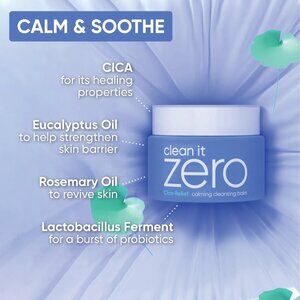 Clean It Zero Cica-Relief Calming Cleansing Balm - Blue